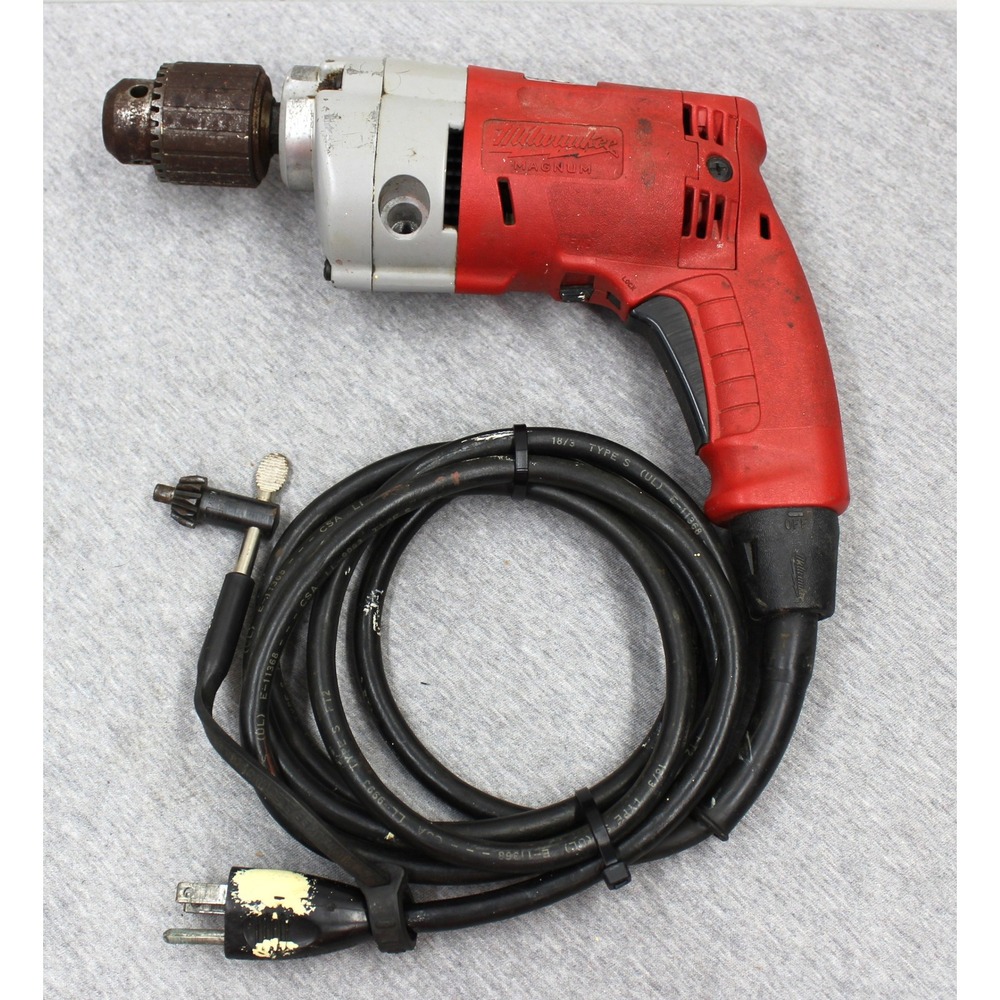 Milwaukee Drill 1/2" Magnum Hole-Shooter 0234-1 Corded 5.5A 0-850RPM Chuck Key